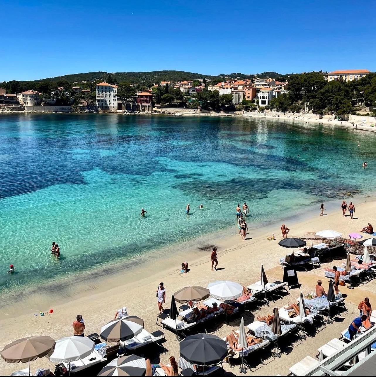 Logement Vue Mer Splendide - Situe A 50 Metres Du Bord De Mer Et 2 Minutes Des Plages - Bandolina Kültér fotó